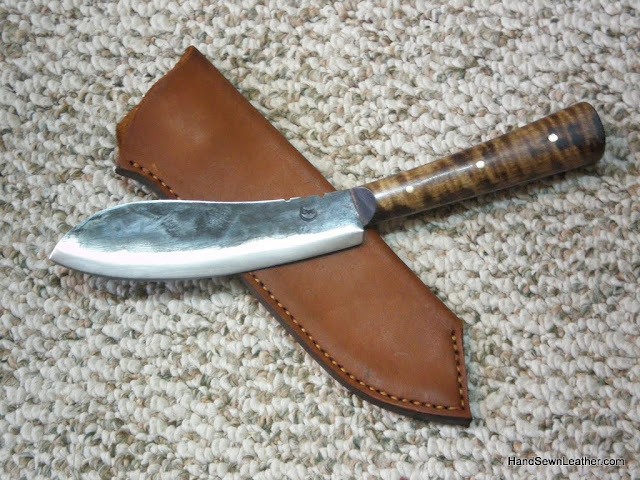 Jeff White Custom Nessmuk Knife & R. Jones Sheath  55.00.jpg